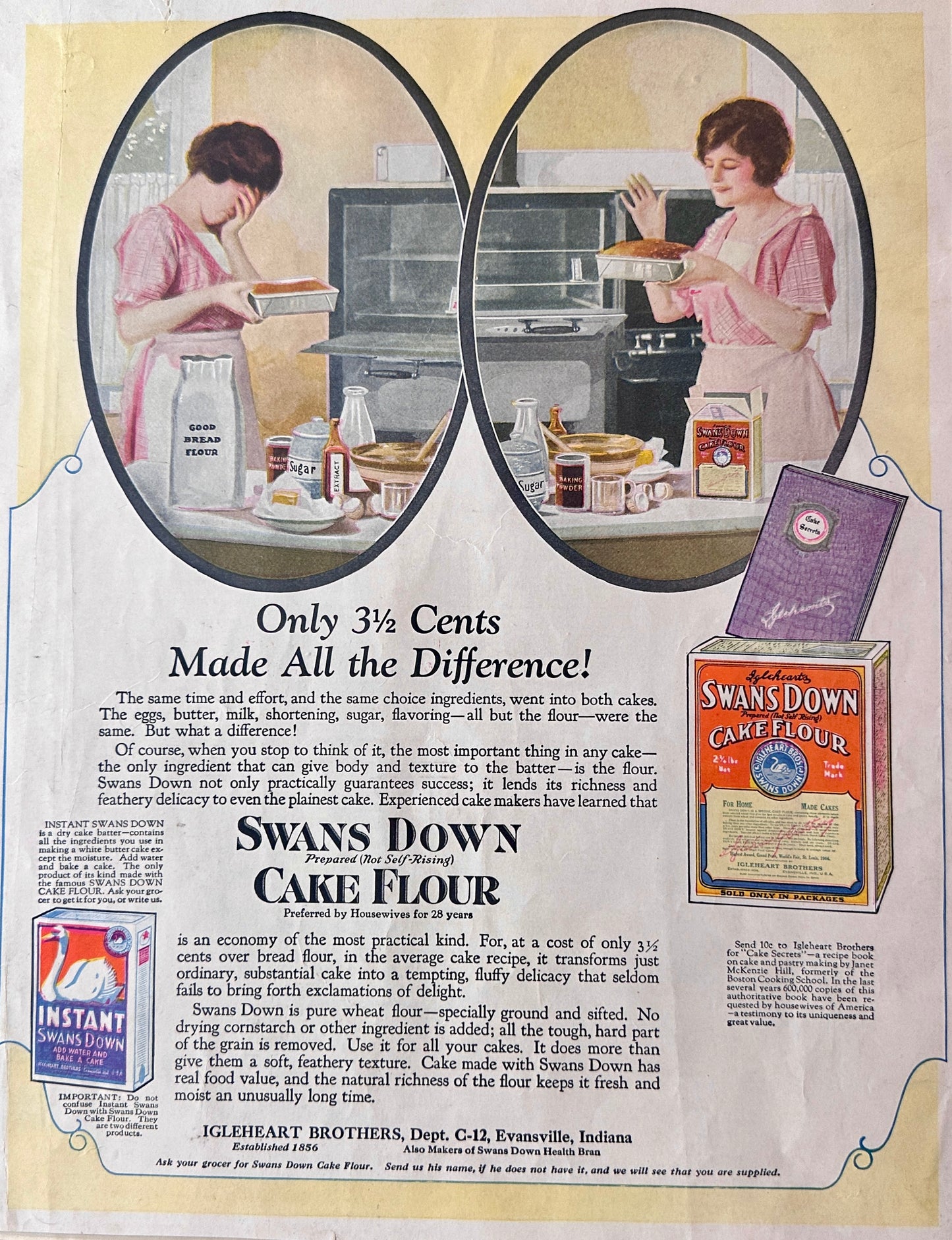 1919-ish Lot of 11 Pantry Ads on 7 Pages Set #1745