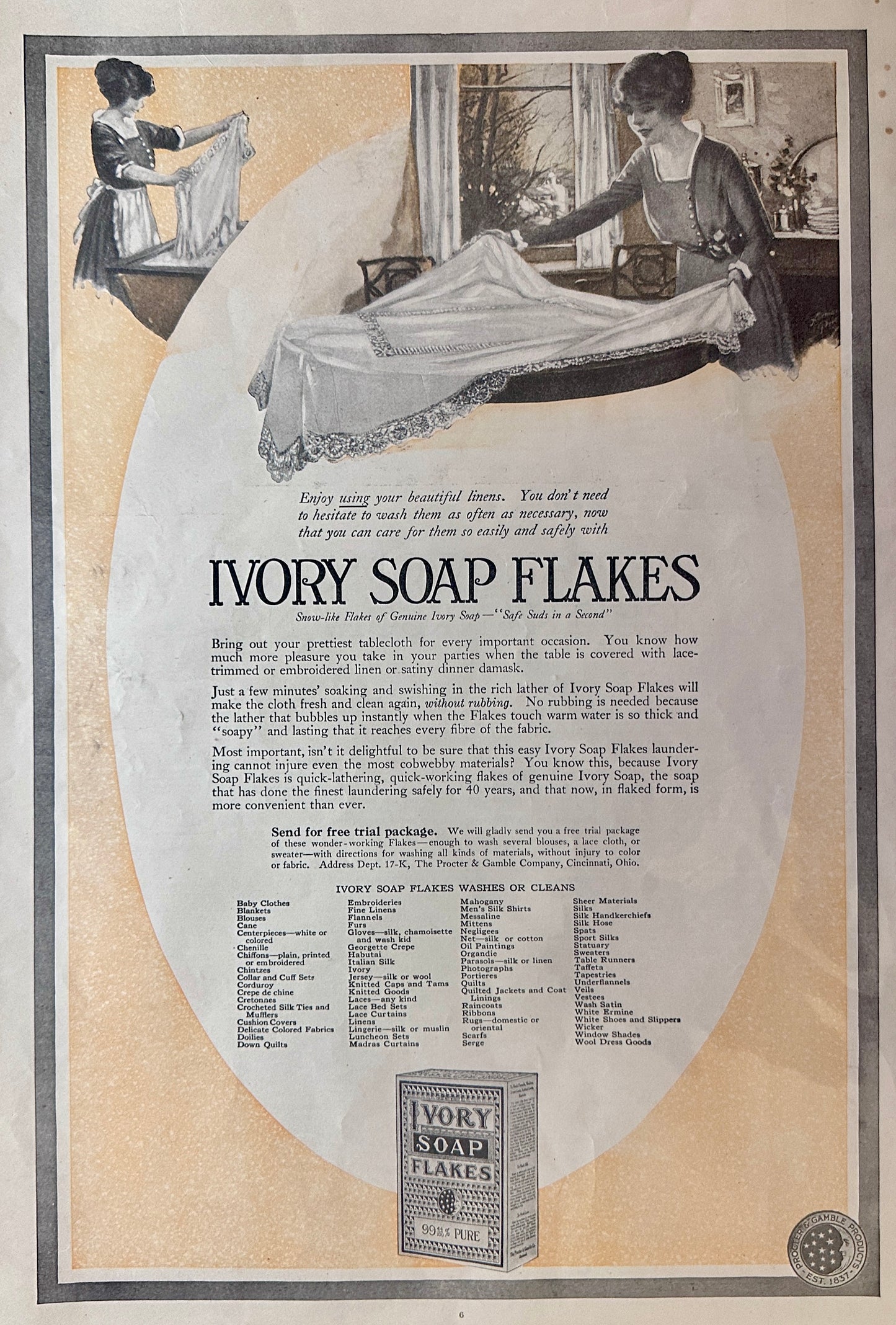 1917-1920 Antique Soap Ad Set of (5) #1749