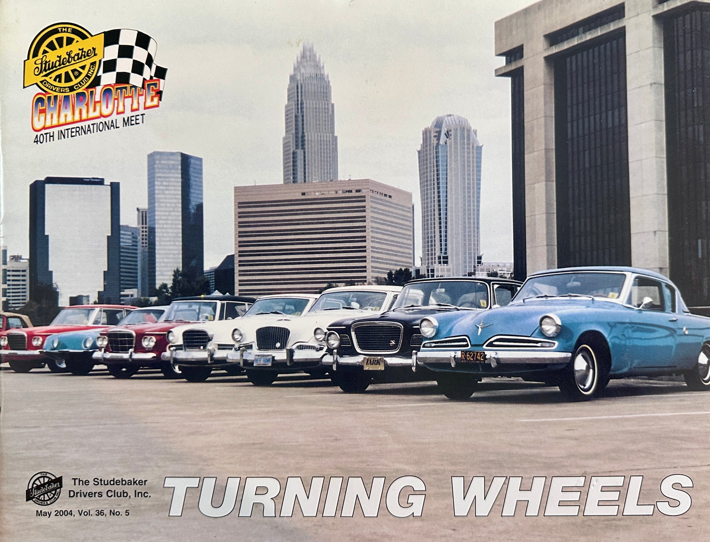 Complete Set of (12) Turning Wheels Studebaker Drivers Club Magazines 2004 - SDC-100