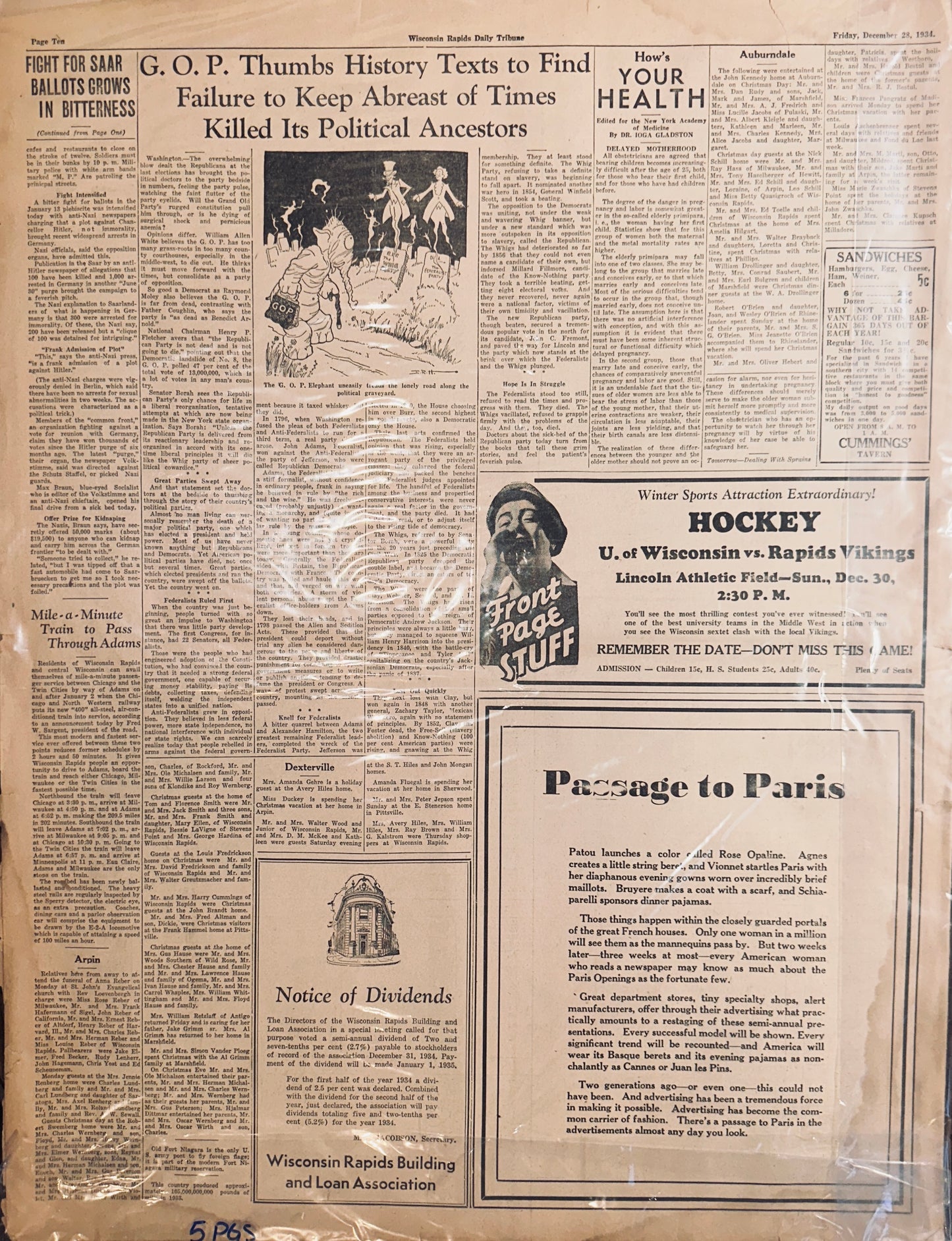 1934, Dec 28 Historic Headline - Mrs. Lindbergh to Take Witness Stand HH0020