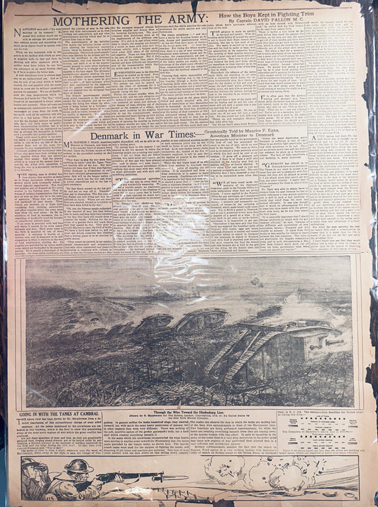 1918 WWI - Milwaukee Sentinel Magazine of War - 3 Pages HH0025