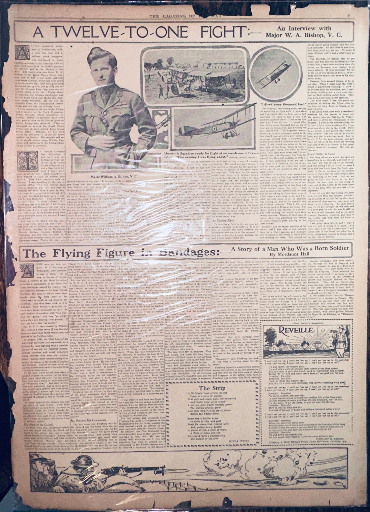 1918 WWI - Milwaukee Sentinel Magazine of War - 3 Pages HH0025