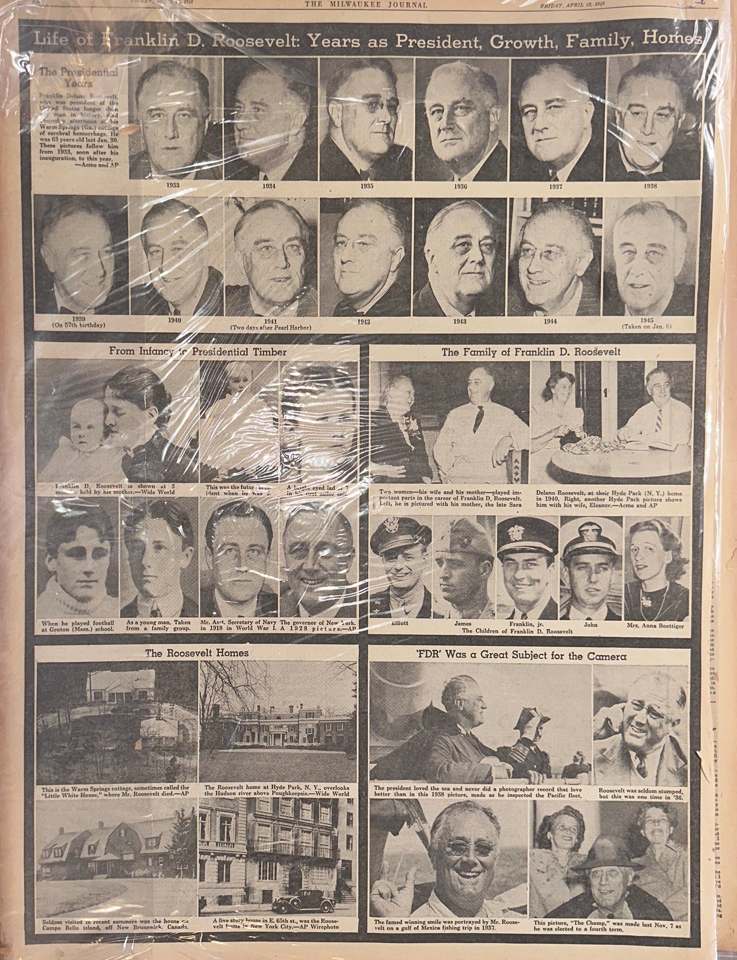 1945-APR-13 TRUMAN TAKES OFFICE, CALLS WAR CHIEFS HH0056