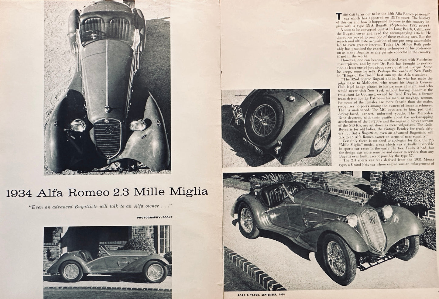 1958 Alfa Romeo Salon - Partial Article - With Pictures