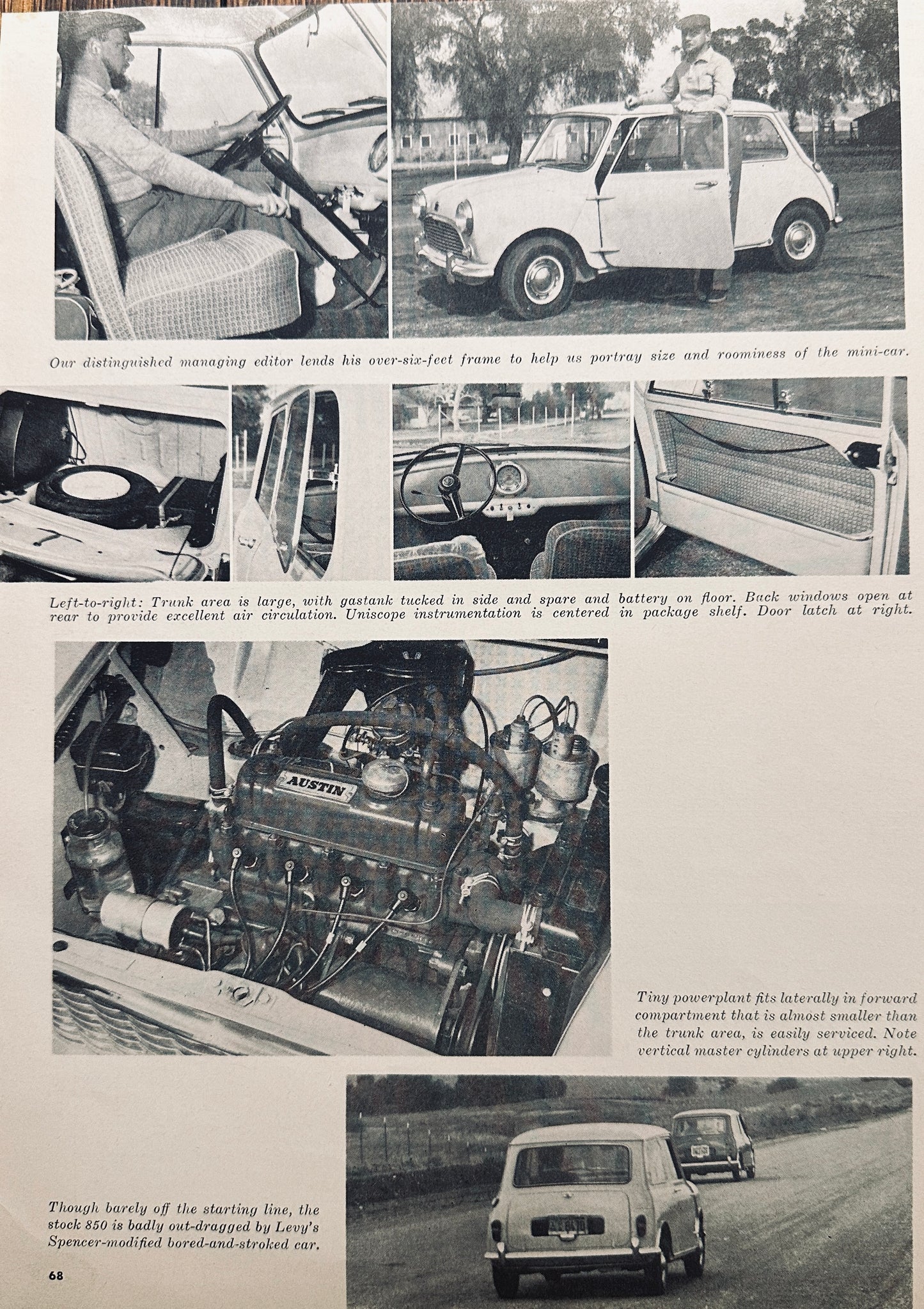 1961 Austin 850 - Austin 7 Mini-Minor Magazine Article 4-Pages