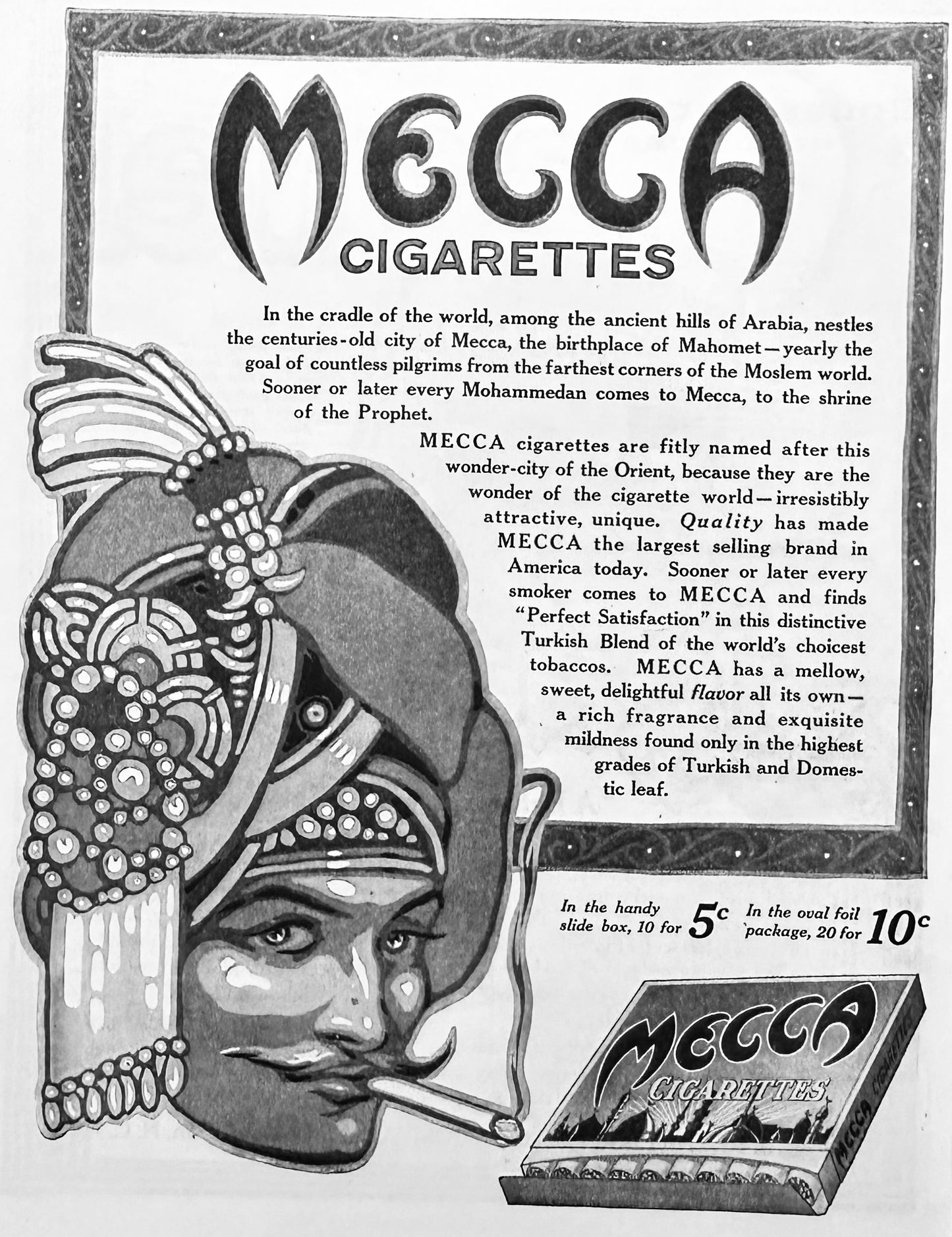 1915 Mecca Cigarettes & Camel Cigarettes - Ad #1859