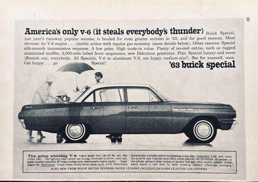 1963 Buick Special  - Hot Dog - Magazine Advertisement