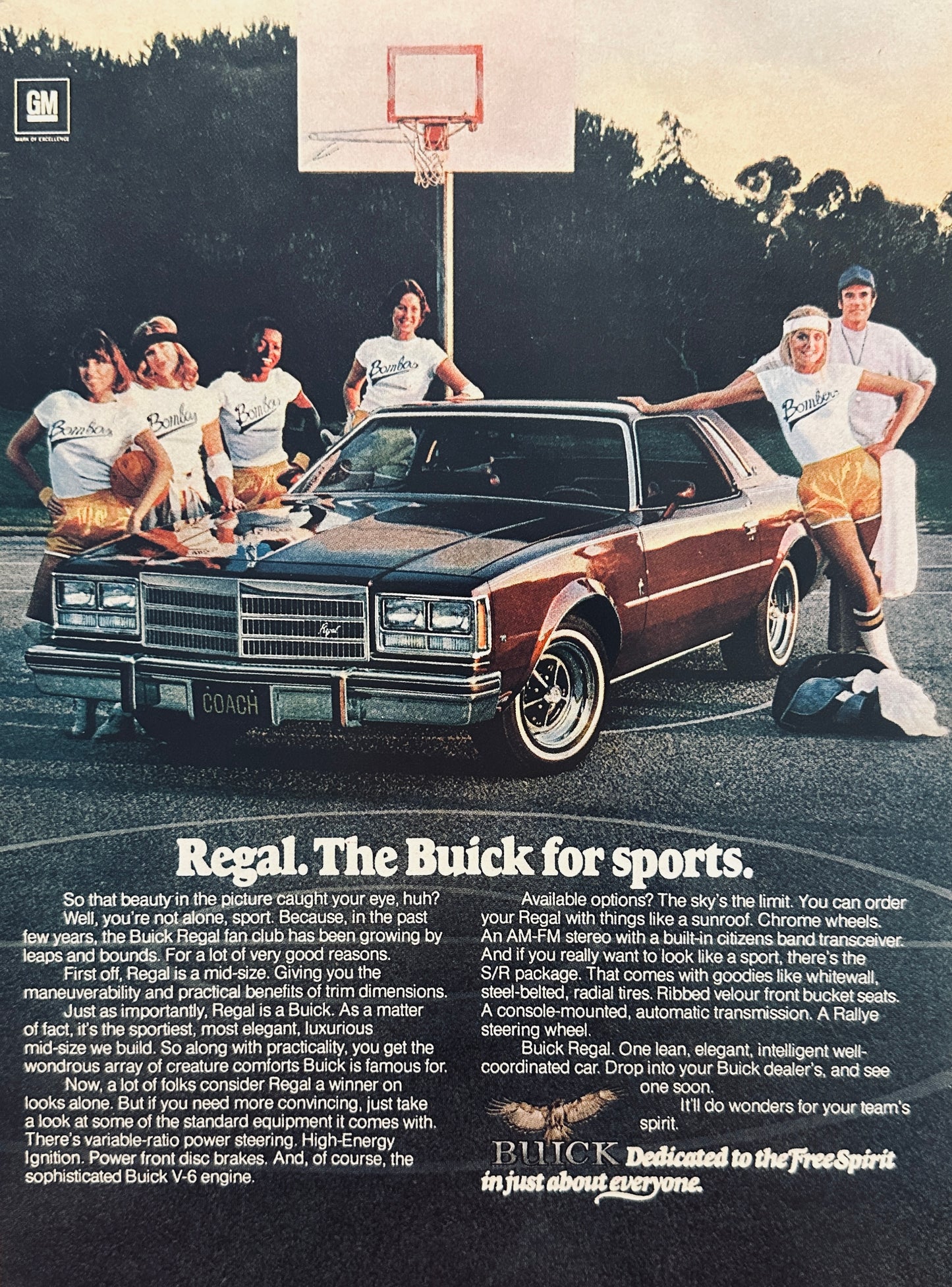 1976 Buick Regal and Women’s Basketball Team Magazine Ad