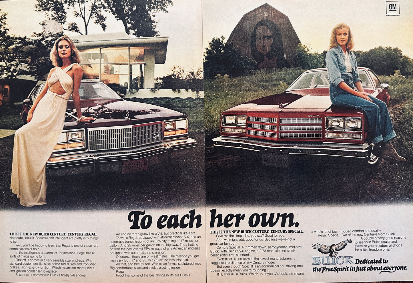 1976 2-page Magazine Ad for Buick Century Regal and Century Special