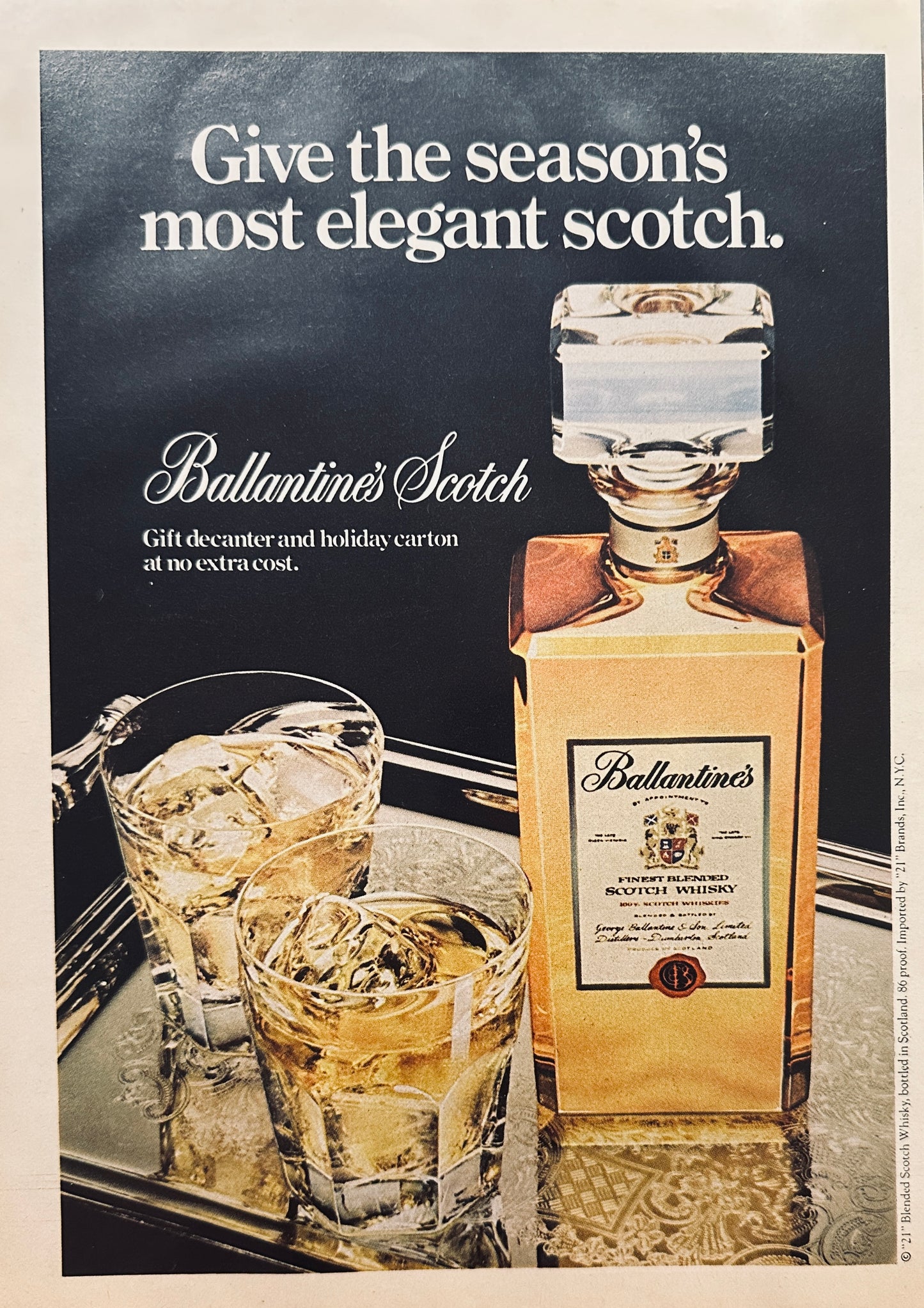 1976 - Hey Bartender! Ballantine's Scotch Whiskey - Most Elegant