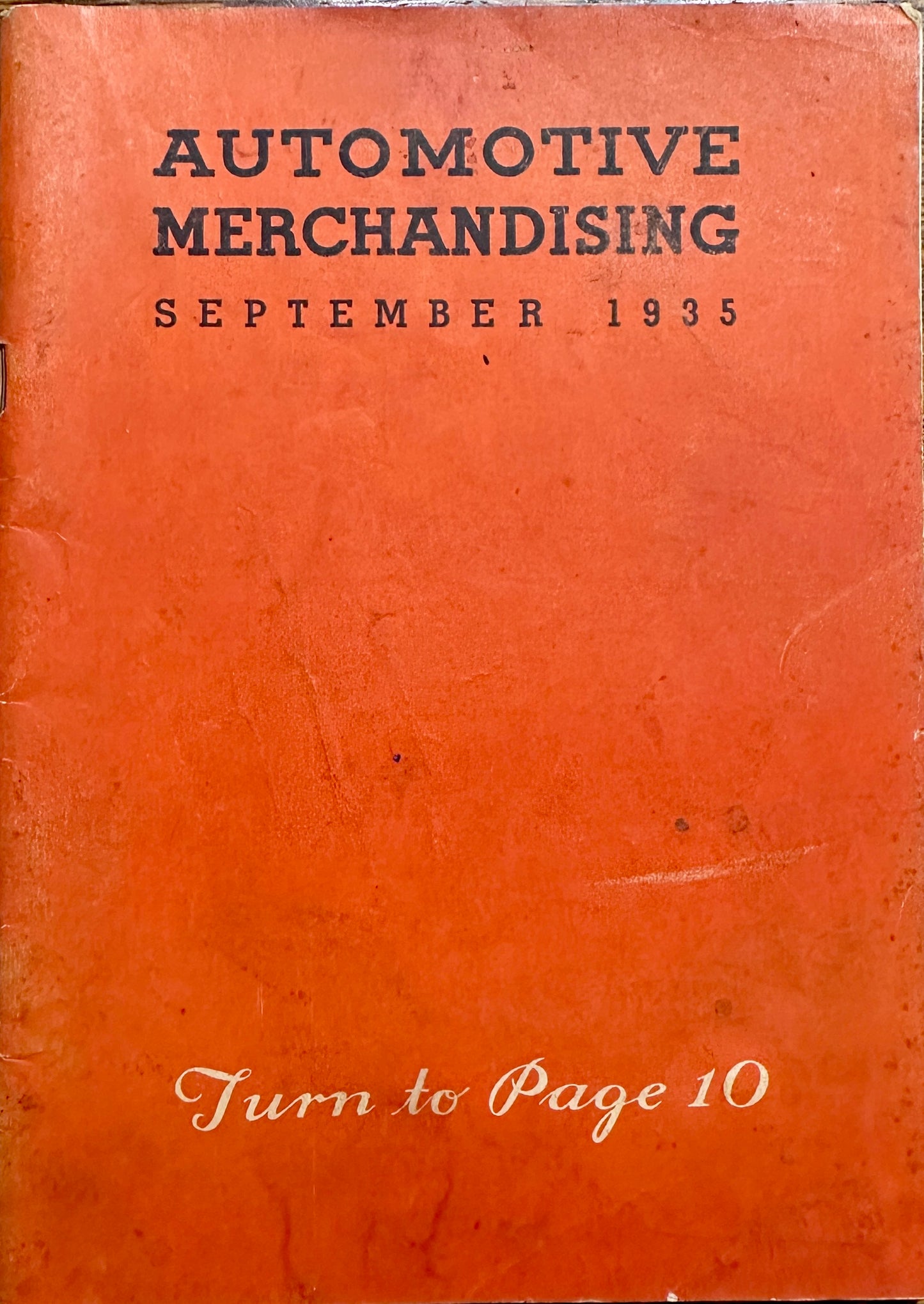 1935 Automotive Merchandizing Magazine - Intact - Good Shape MC-4