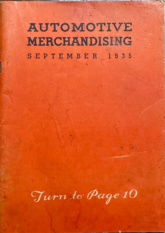1935 Automotive Merchandizing Magazine - Intact - Good Shape MC-4