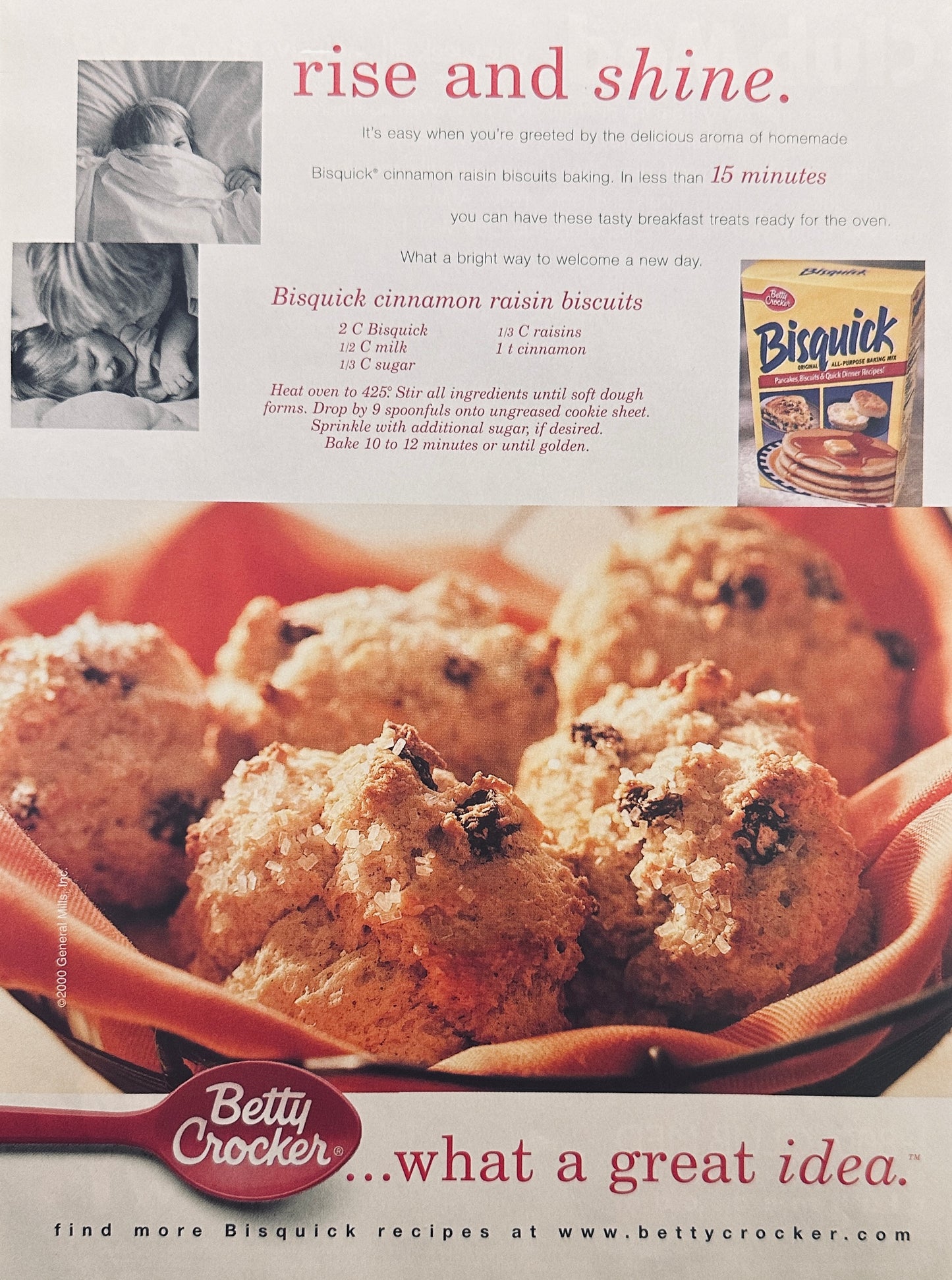 2000 Betty Crocker Bisquick Magazine Ad