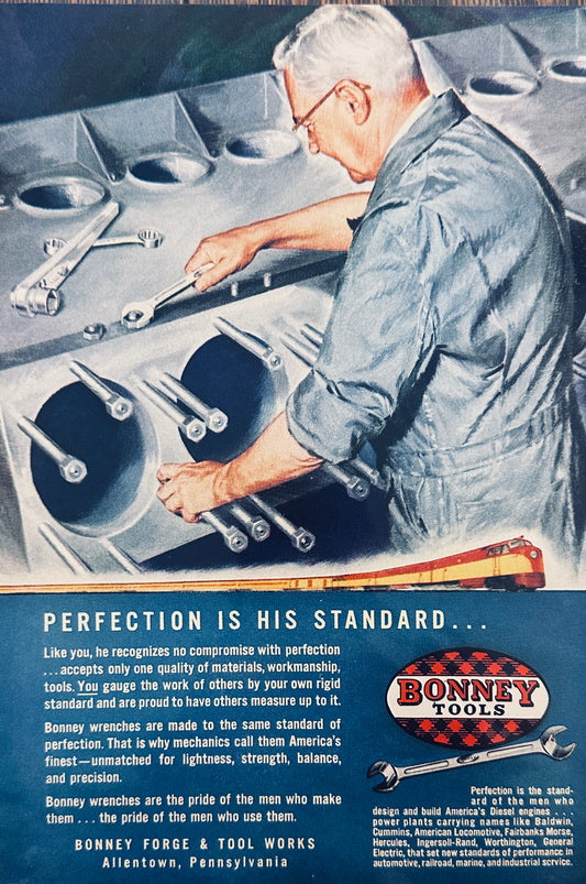 1952 Bonney Tools - Wrenches - Allentown, PA - Magazine Ad