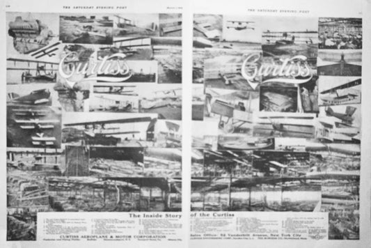 1919 2-Page Advertisement for "The Inside Story of the Curtiss" Ad #1893