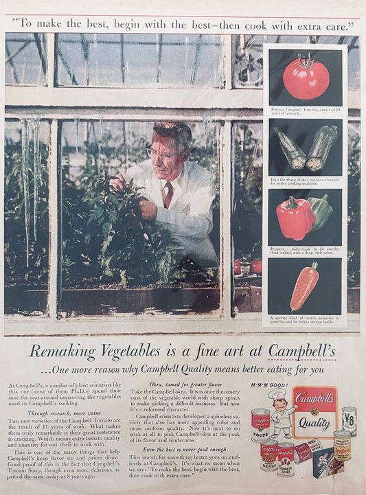 1959 Campbells Bio-Engineered Tomato Soup - Now You Know - Magazine Ad