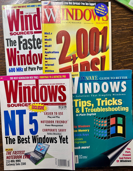 Lot of (4) PC Novice & WINDOWS Magazine Issues  PC-5