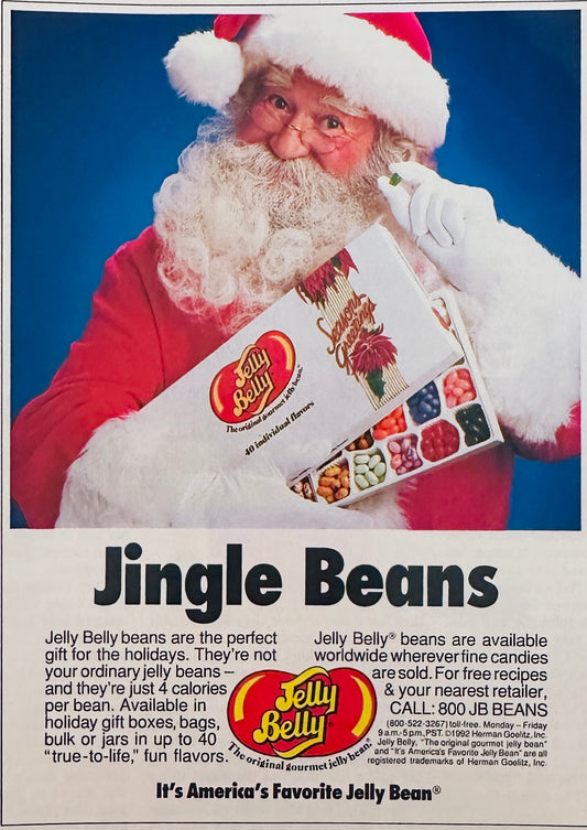 1992 Jelly Belly "Jingle" Beans - Magazine Ad