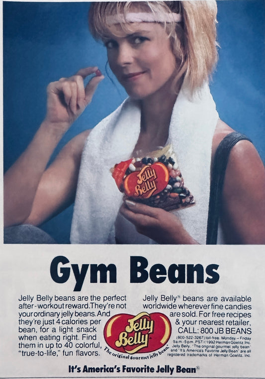 1993 Jelly Belly "Gym" Beans & Haagen Daz Frozen Yogurt - Honeymooners Ad