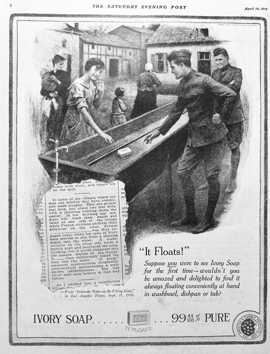 1919 Ivory Soap - Military WWI Theme - Ad #1961