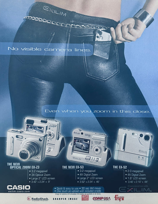 2003 Casio Pocket Camera Magazine Ad