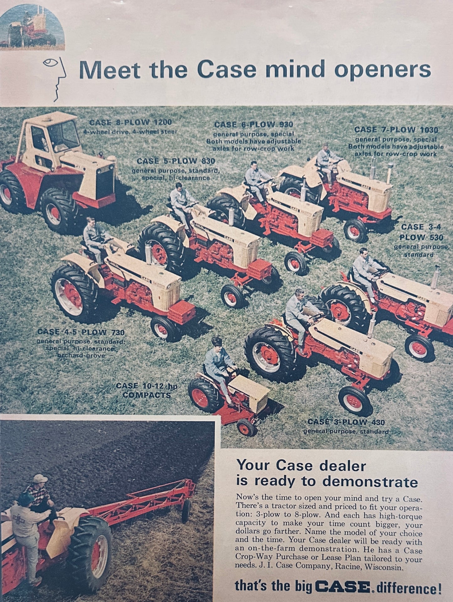 1967 Case - Meet the Mind Openers - 2-page - 8 Models -  Magazine Ad