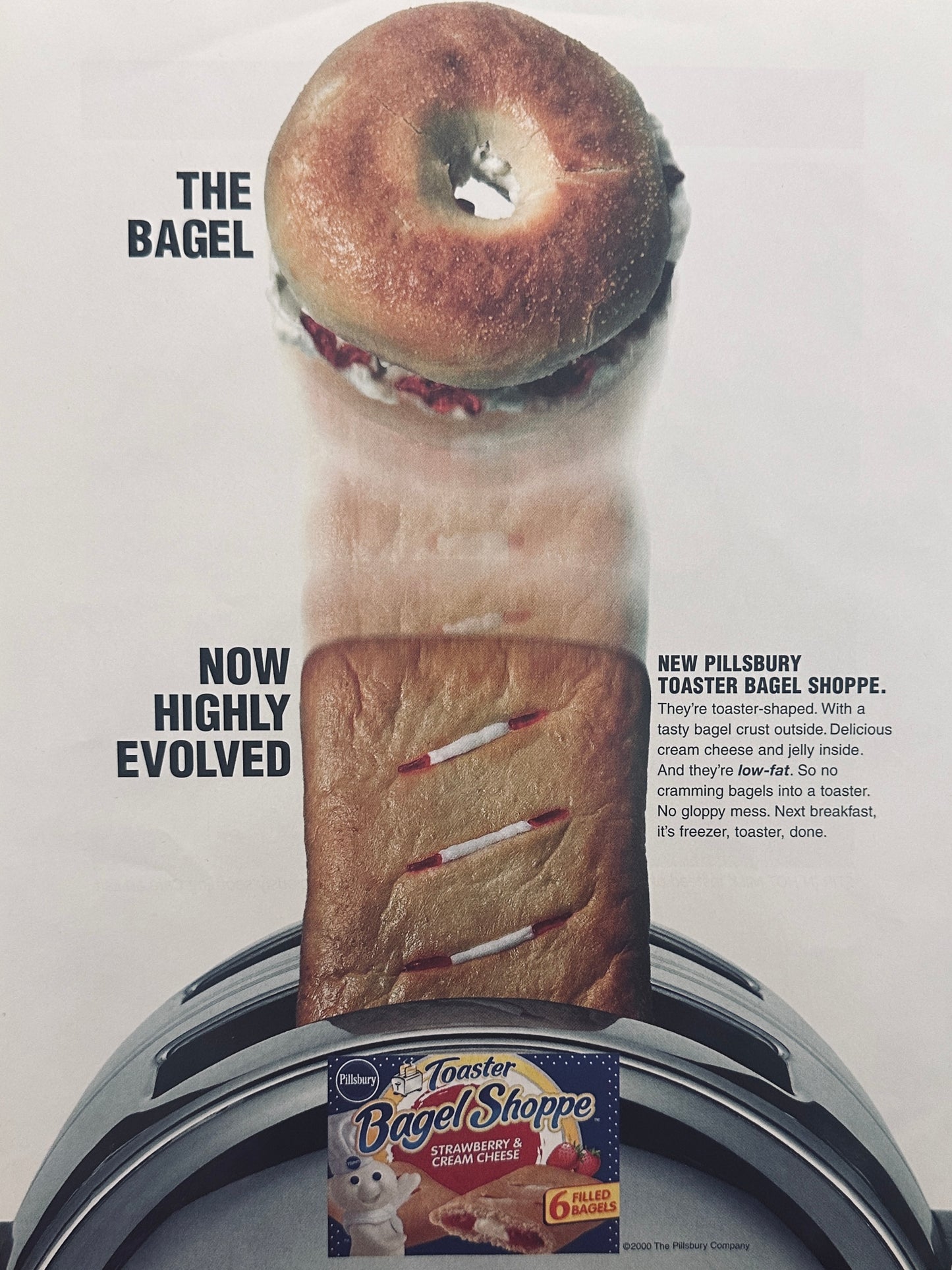 2001 Taster’s Choice Instant Coffee& Pillsbury Toaster Bagels Magazine Ad