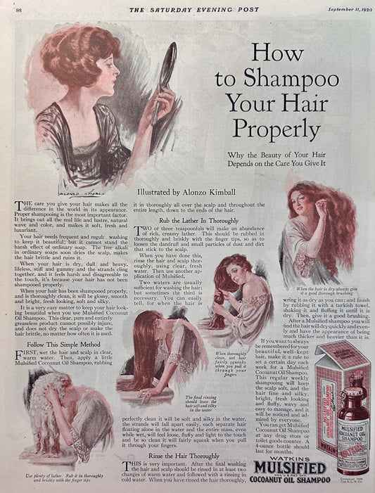1920 Watkins Mulsified Coconut Oil Shampoo - Ad #2026