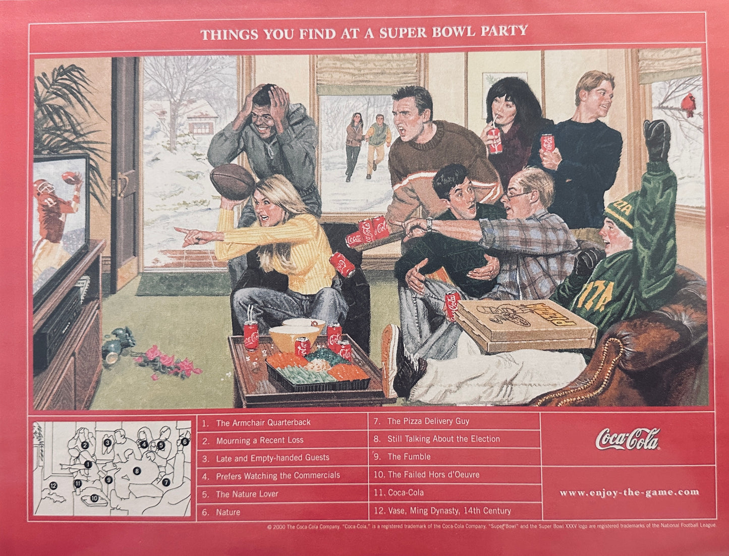 2000 Coke Super Bowl Magazine Ad