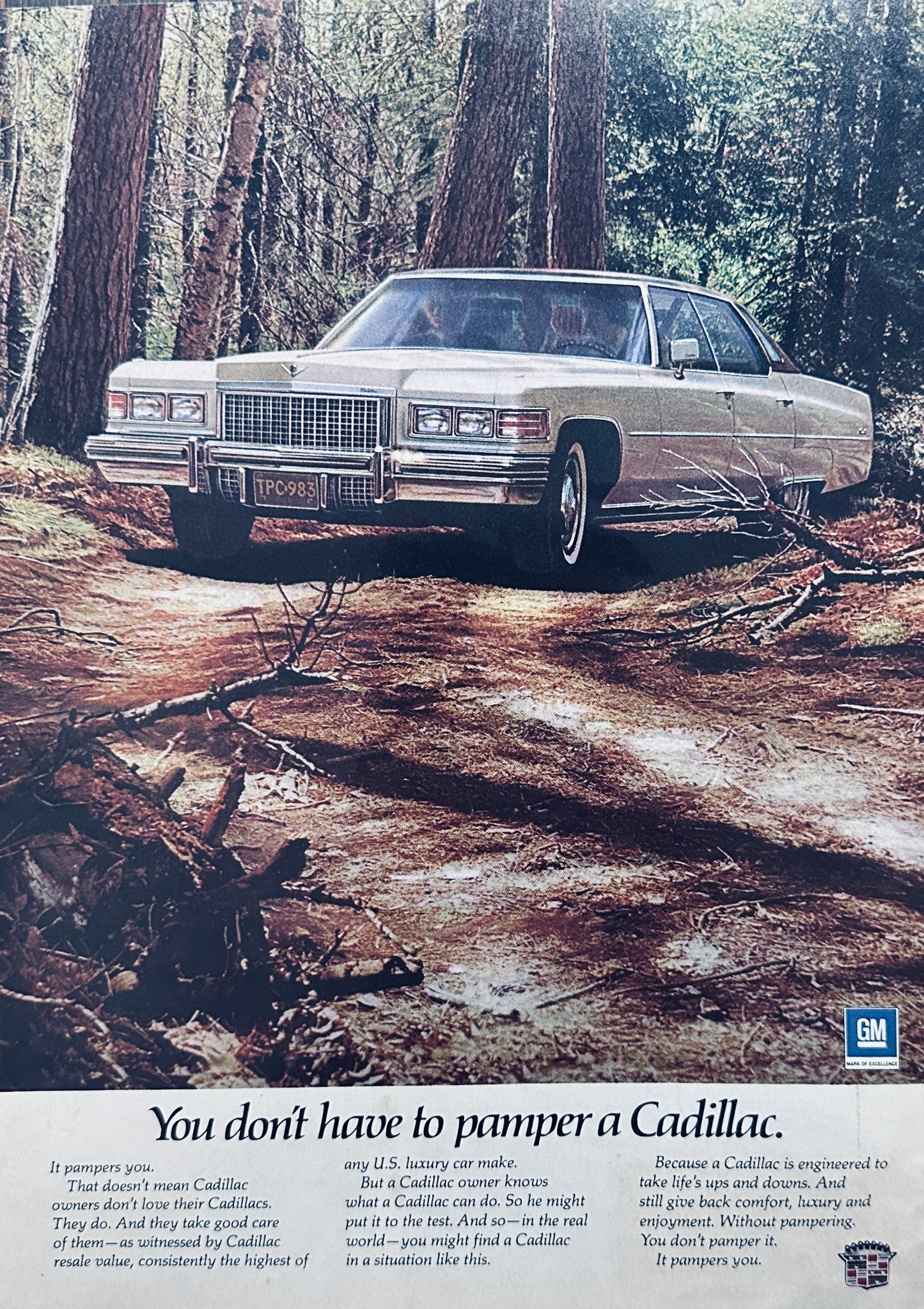 1976 Cadillac in the Woods - You Don't have to Pamper - Promo Ad