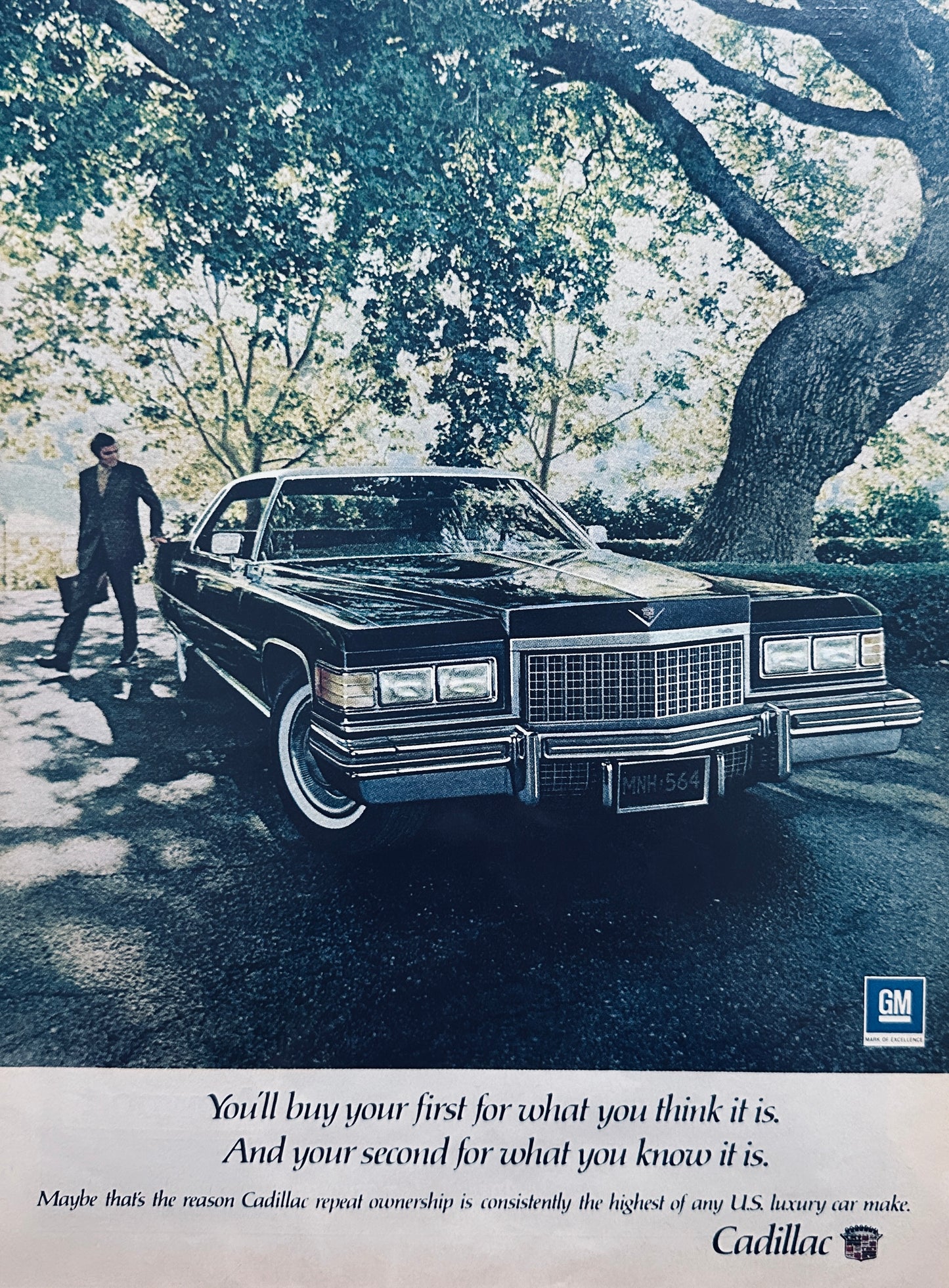 1976 Cadillac under Shade Tree Magazine Ad