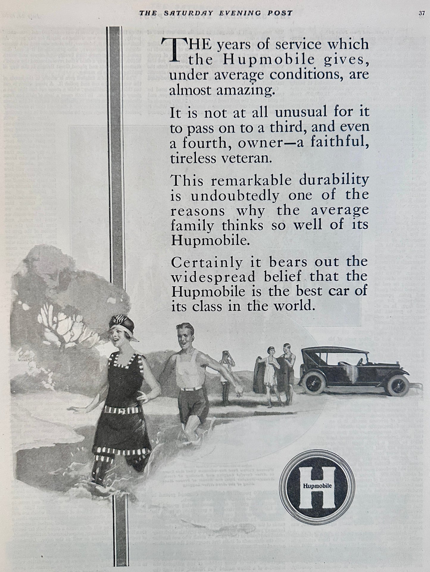 1920 Hupmobile - Best Car of Its Class in the World - Ad #2069