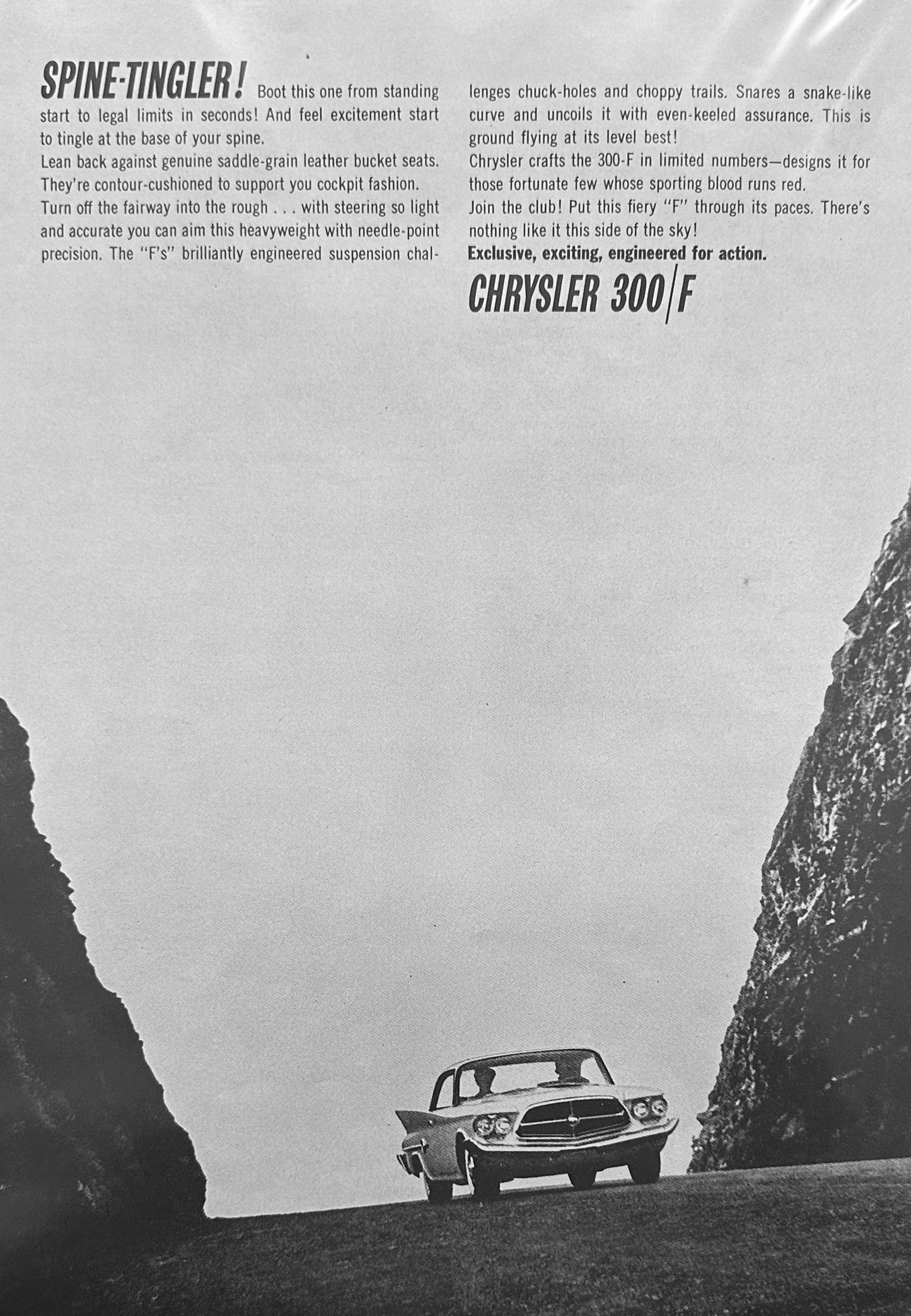 1960 Chrysler 300/F Magazine Advertisement