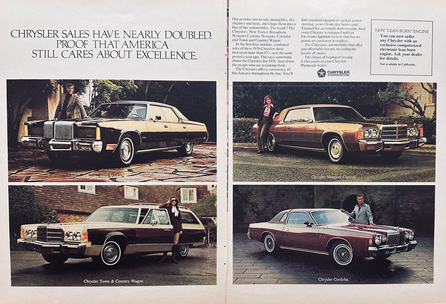 1976 Chrysler New Yorker, Town & Country, Newport, Cordoba Ad