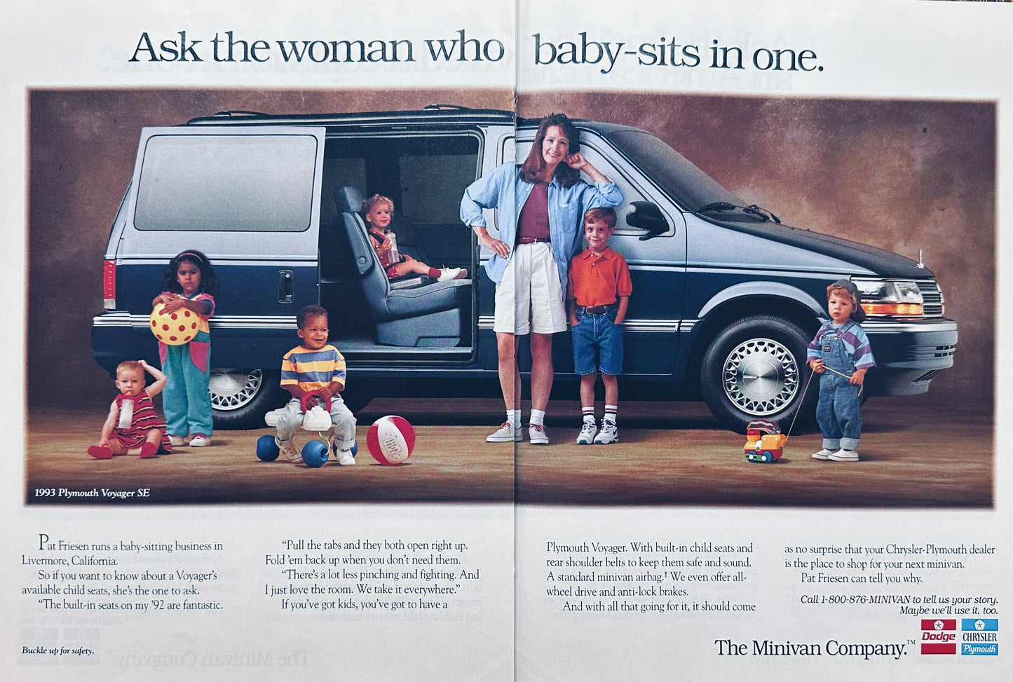 1993 Chrysler Minivan 12-page Magazine Advertisement Insert