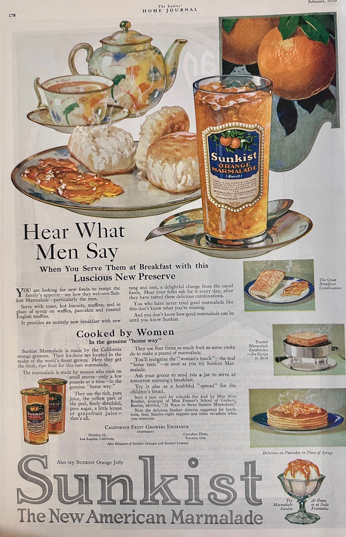1920 Art Deco Ads - Pompeian Night Cream & Sunkist Orange Juice Ad #2140