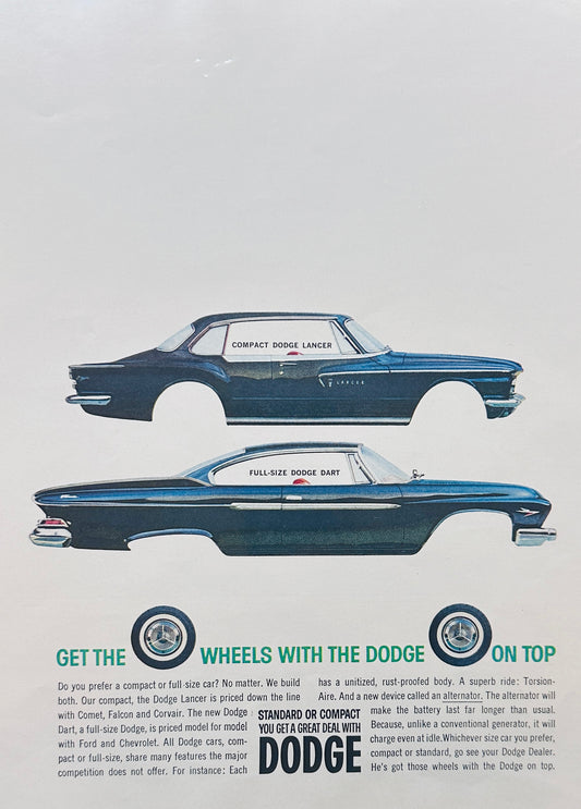 1961 Dodge Lancer Dodge Dart Compact & Full-size Magazine Ad