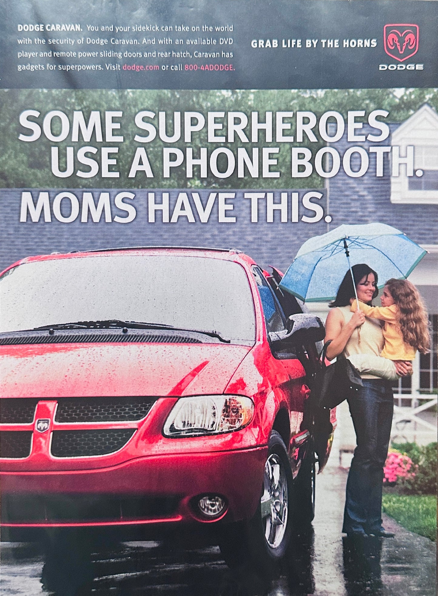 2003 Dodge Caravan Mom’s Changing Room Magazine Ad