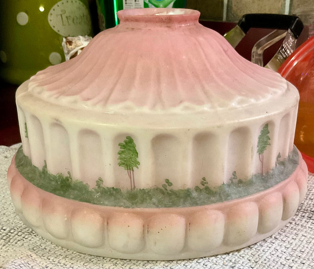 1920-1930 Art Deco Wedding Cake Boudoir Lamp Shade CS16-2026