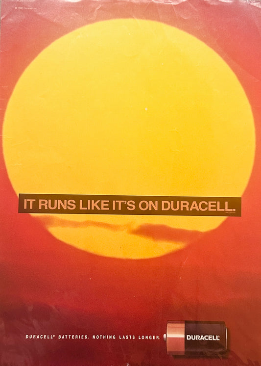 1992 It Runs Like It's On Duracell  - The Sun