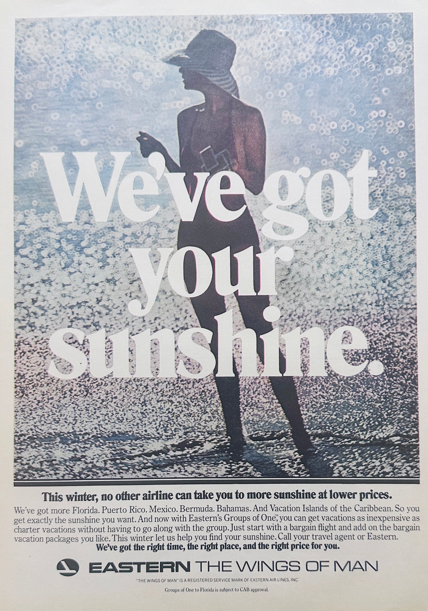 1975 Eastern Airlines We’ve Got Your Sunshine Magazine Ad