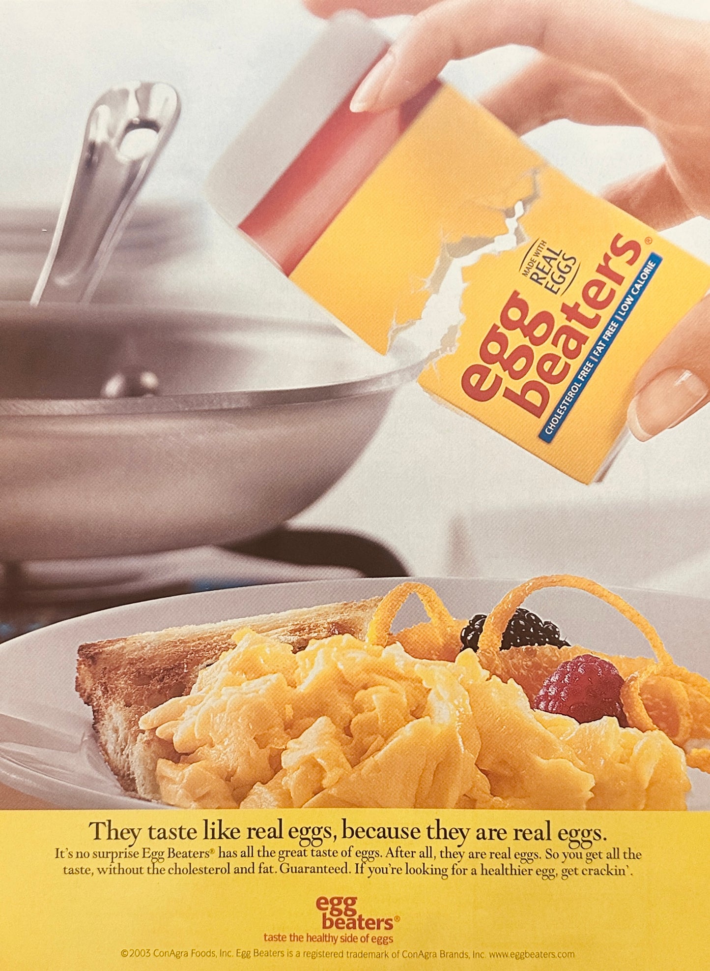 2003 Egg Beaters con-Agra Foods Magazine Ad