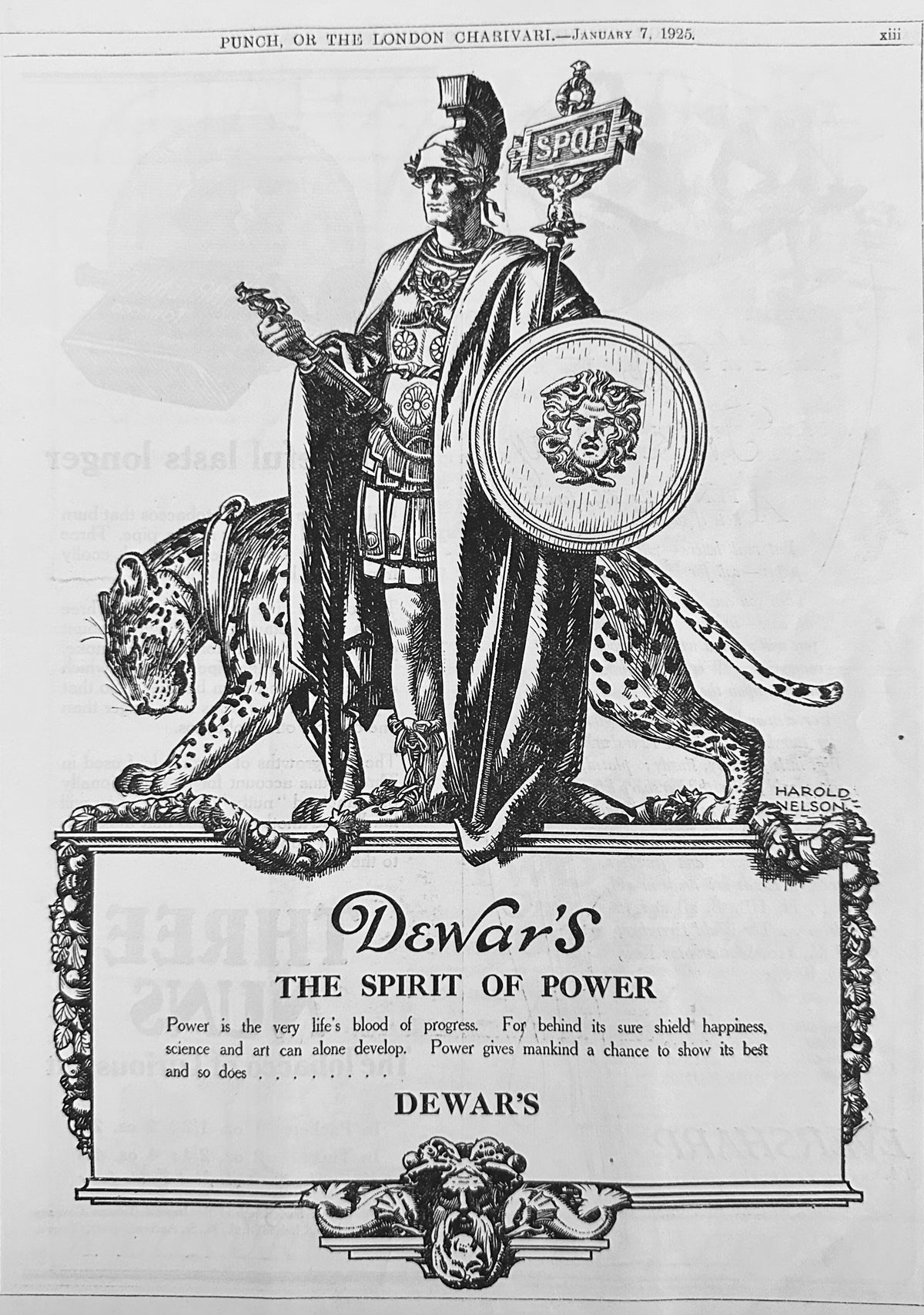 1925 Dewar's Blended Scotch Whisky - Spirit of Power Ad #N1510