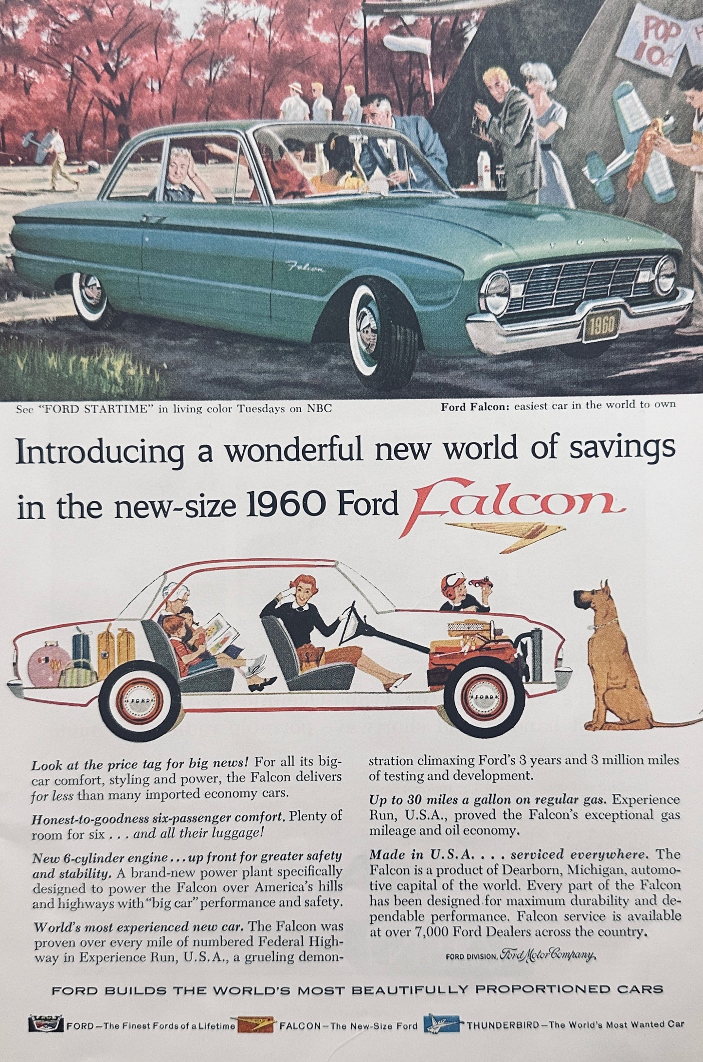 1960 Ford Falcon  + Zenith Trans Oceanic Radio Magazine Advertisements