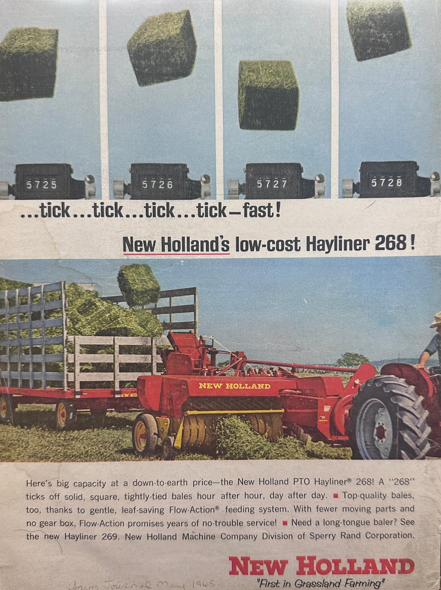 1965 Ford Pickup Truck City Version & New Holland Hayliner 268 Ads