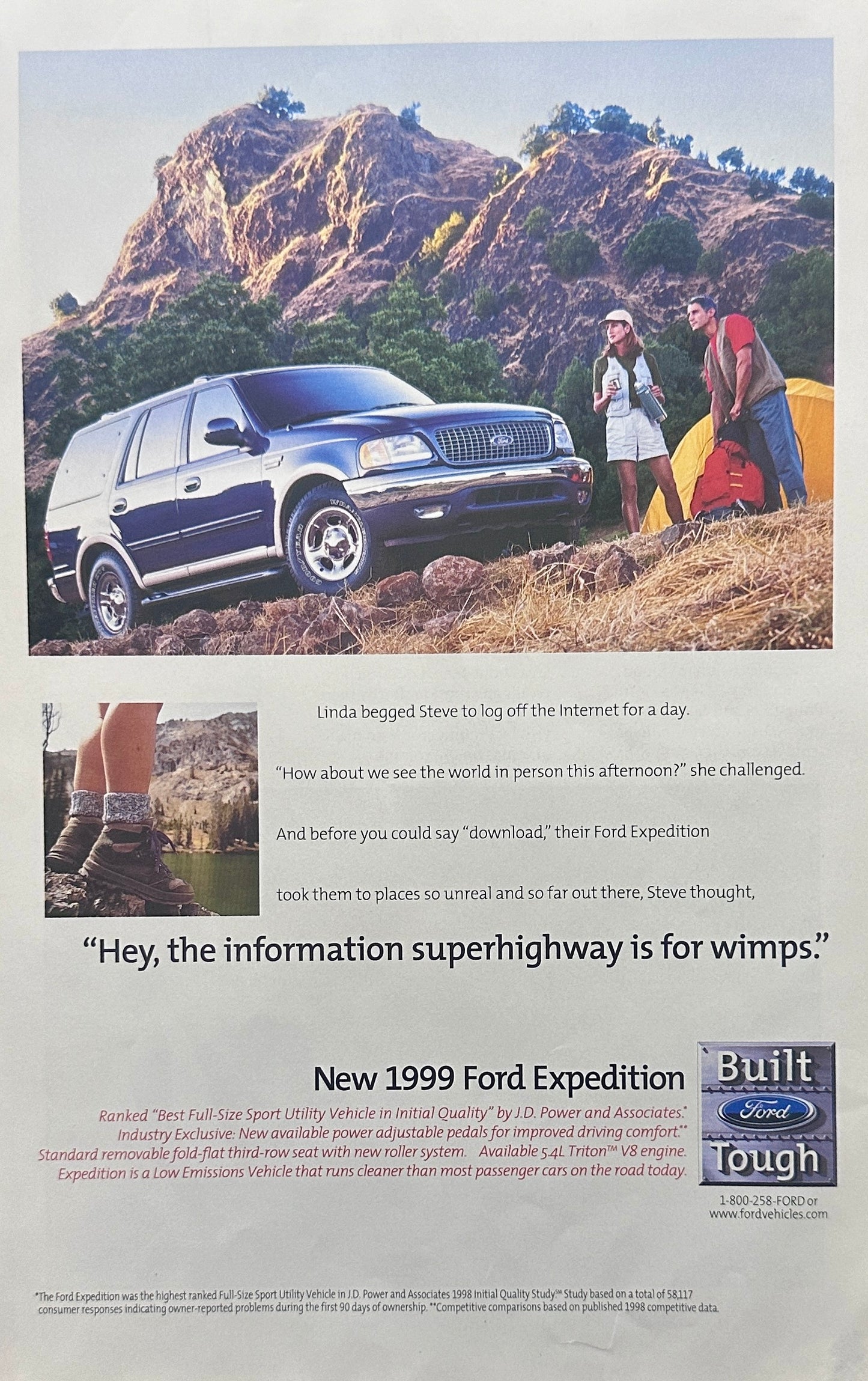 1999 Ford Expedition Full Size SUV Magazine Ad