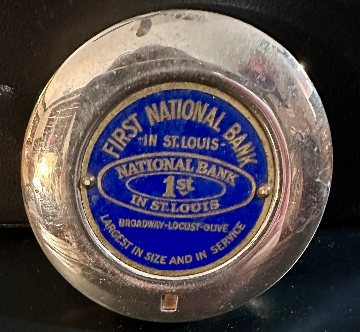 1930's Vintage Dine Bank - First National Bank - St. Louis