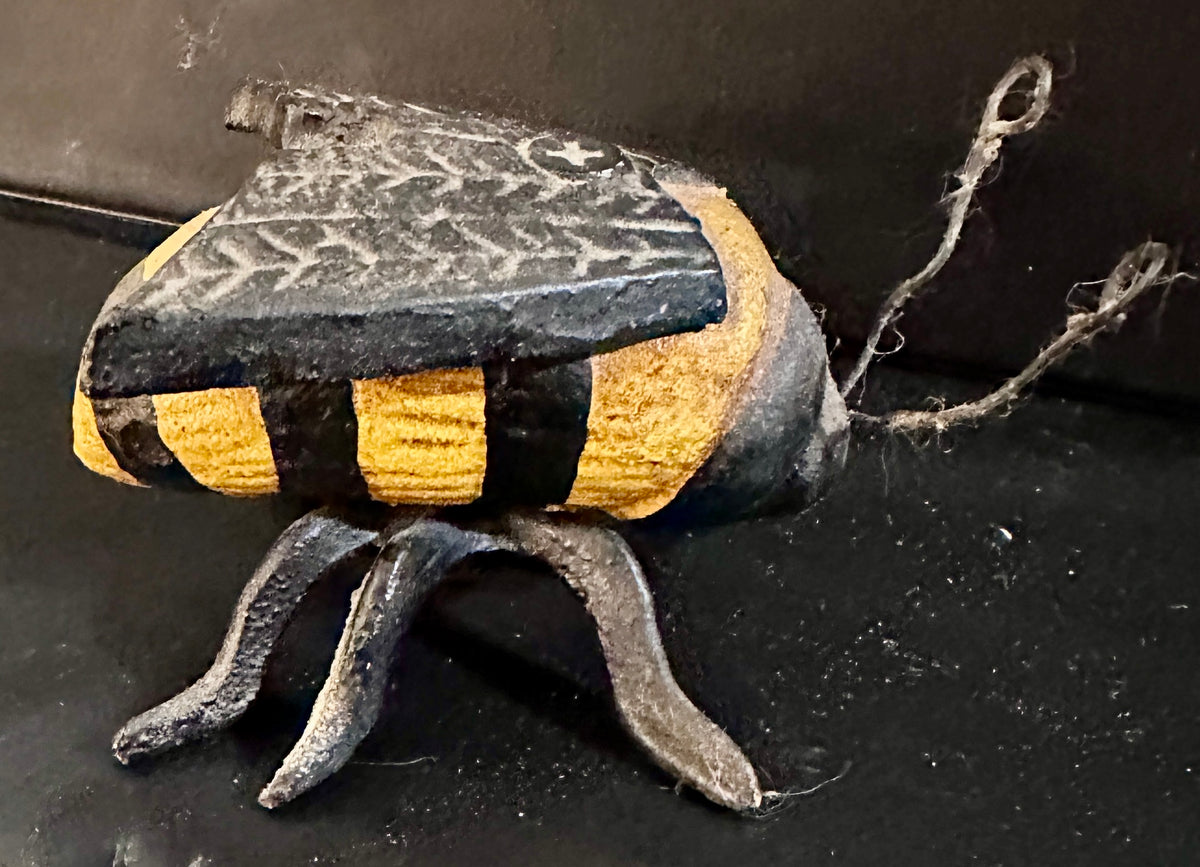 Vintage Resin & Cast Iron Bumblebee Paperweight