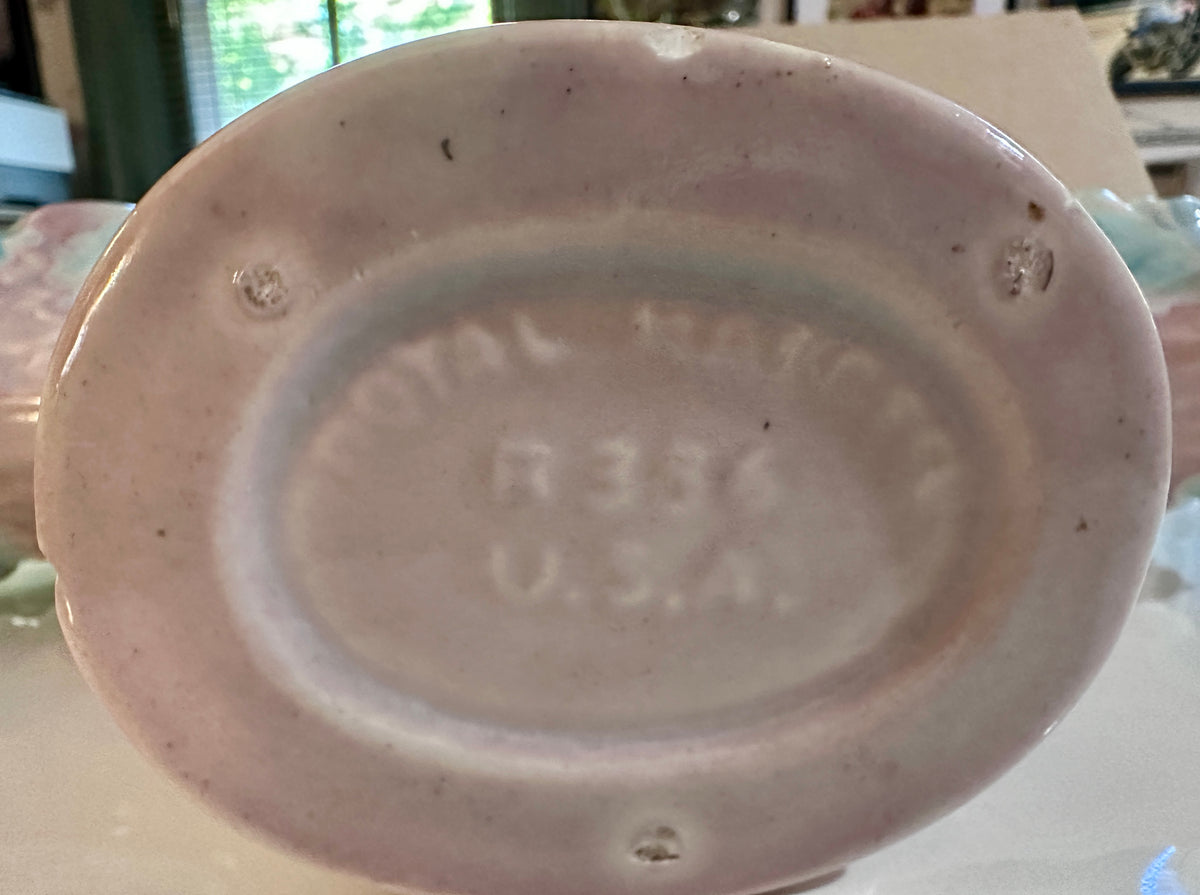 1940's Royal Haeger Flower Basket Van Vase Model R386 - CS15-2026