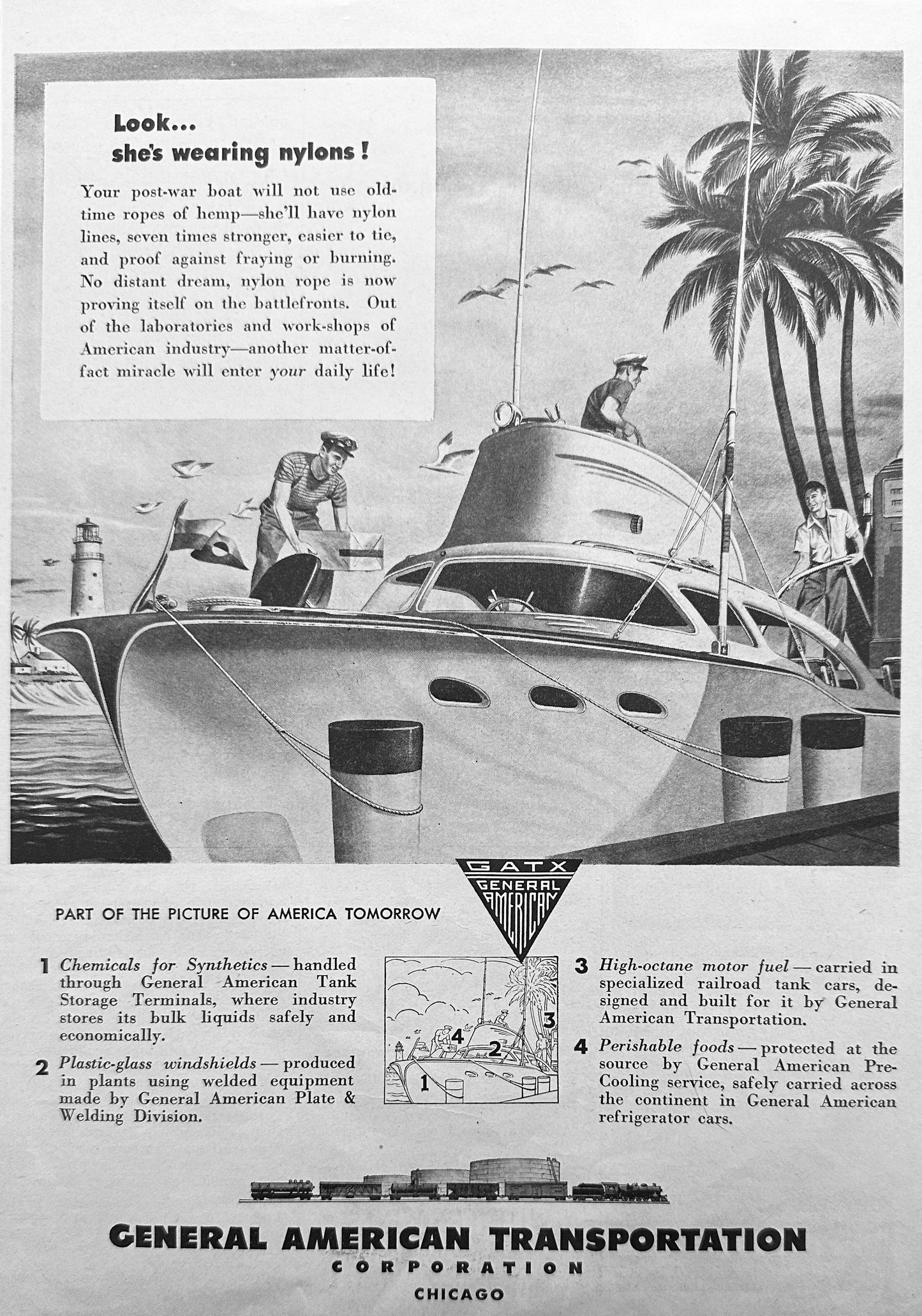 1944 General American Transportation Corporation Promotional Ad - WWII